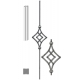 DOPRODEJ Tyč 900mm, profil 12x12mm, ornament 280x180mm