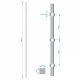 Probíjená tyč délky 2000 mm, opískovaná, profil 14 x 14 mm, rozteč děr 140 mm, oko 14,5 x 14,5 mm, na tyči je 14 děr