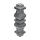 Návar 140 x 34 mm, na čtyřhran 20 x 20 mm
