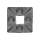VÝPRODEJ: Patka 70 x 70 x 8 mm, otvor 21 mm