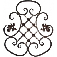 Kovářský ornament H 710 x L 630 mm, 12 x 12 mm