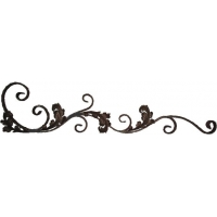 Kovářský ornament H 1350 x L 310 mm, 30 x 8 mm