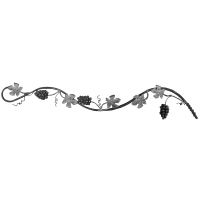 Kovářský ornament H 1250x L 200 mm, 8, 10, 12, 16 mm