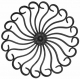 Kovářský ornament H 360 x L 360 mm, 12 x 6 mm