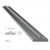 Pásovina plochá T, 14 x 4 mm, měkká, 2000 mm, cena za KUS (2m)