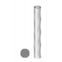 Tyč kruhová 12 mm, zdobená - vzor slza, délka L = 3000 mm, cena za 1kus
