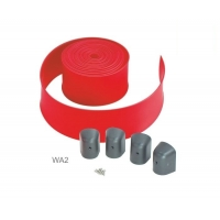 Ochranná červená guma 8m s koncovými zátkami pro rameno WA1 k závorám WIL