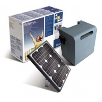 Kit pro využití solární energie, 24V baterie, fotovoltaický solární panel 15W s 24V
