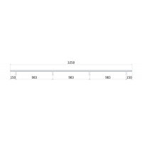Madlo ø 42.4mm, L-3250mm, leštěná nerez AISI304