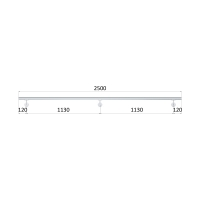 Madlo ø 42.4mm, L-2500mm, leštěná nerez AISI304