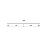 Madlo ø 42.4mm, L-2250mm, leštěná nerez AISI304