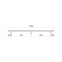 Madlo ø 42.4mm, L-1750mm, leštěná nerez AISI304