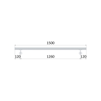 Madlo ø 42.4mm, L-1500mm, leštěná nerez AISI304