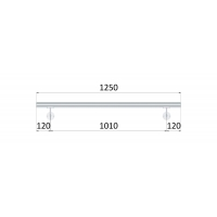 Madlo ø 42.4mm, L-1250mm, leštěná nerez AISI304