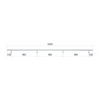 Madlo ø 42.4mm, L-3250mm, broušená nerez AISI304