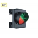 ASF semafor jednokomorový, LED, hliník, 24V DC