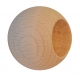 Dřevěná kulička ø 20 mm na ukončení trubky ø 12 mm, materiál: buk, broušený povrch bez nátěru