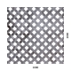 Děrovaný plech - tkanina Fe, díra: 10x10 mm, rozteč: 18 mm  (1000x2000x1,0 mm)