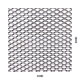 Tahokov Fe kosočtverečné oko: 22x12mm, mústek: 2mm (1000x2000x1,5mm)