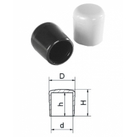 Vonkajšia krytka plastová d-3,9, H-8,9, h-7,5, D-5,0mm