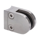 Svorka skla/ na trubku 42,4 mm/ 50 x 40 x 25 mm s gumičkami/ broušená nerez/ AISI316
