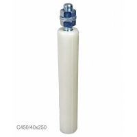 Nylonový vodící váleček ø42, H-250mm, závit M18 pro horní vedení posuvné brány