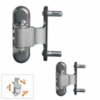 LOCINOX® závěs 180° nastavitelný 3D (x-15mm, y-10mm, z-15mm), nerezová ocel