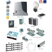 Sada pro samonosnou bránu do 200 kg / 4,5 m průjezdu, 1x C395KIT/P-K, 6m C399P-4/Zn, 1x RobusKit400-K, 4x CREM-P
