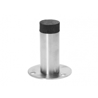 Nerezový doraz dveří s gumou (ø 22mm), broušená nerez K320 /AISI304