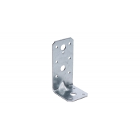 úhelník s prolisem 95x53x45mm, 2,5mm, pozink, díry průměr 5mm-11ks, 11mm-3ks