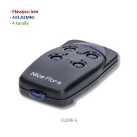 Vysílač 4kanálový, 433MHz, plovoucí kód, černý
