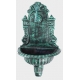 Umývadlo nástenné Al zliatina, zelená patina, 710x425x225 mm s kohútikom 1/2`, odtokový otvor ø28mm