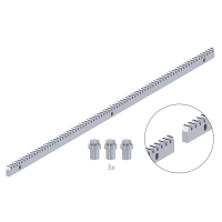 Hřeben kov 30x12mm, L-1000mm, M4, max. do 2200kg, 3x úchyt+šrouby, pozinkovaný