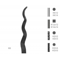 Tyč s kovanou špicí typu K6