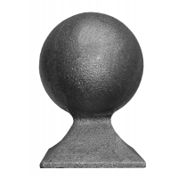Koule ozdobná, L-128mm, podstavec 80x80mm, dutá