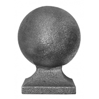 Koule ozdobná, L-90mm, podstavec 58x58mm, dutá