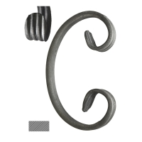 Céčko 150 x 75 mm, 12 x 6 mm, široké rozkování, hladké