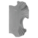 DOPRODEJ: Štítek bez otvorů 275 x 155 x 2 mm, pravý
