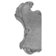Štít 330x175x3mm bez otvorů, zdobený, levý